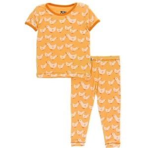 Kickee Pants Set Fuzzy Bee Ducks 6-12M